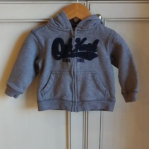 Oshkosh B'gosh Gray Long Sleeve Hoody Size 18M